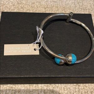 Sterling silver bangle bracelet